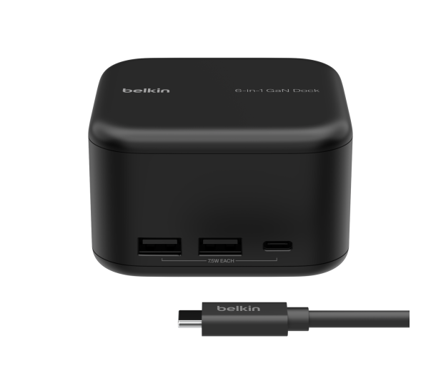 Belkin GaN 6w1 USB-A USB-C Eth HDMI PD - 1241066 - zdjęcie 3